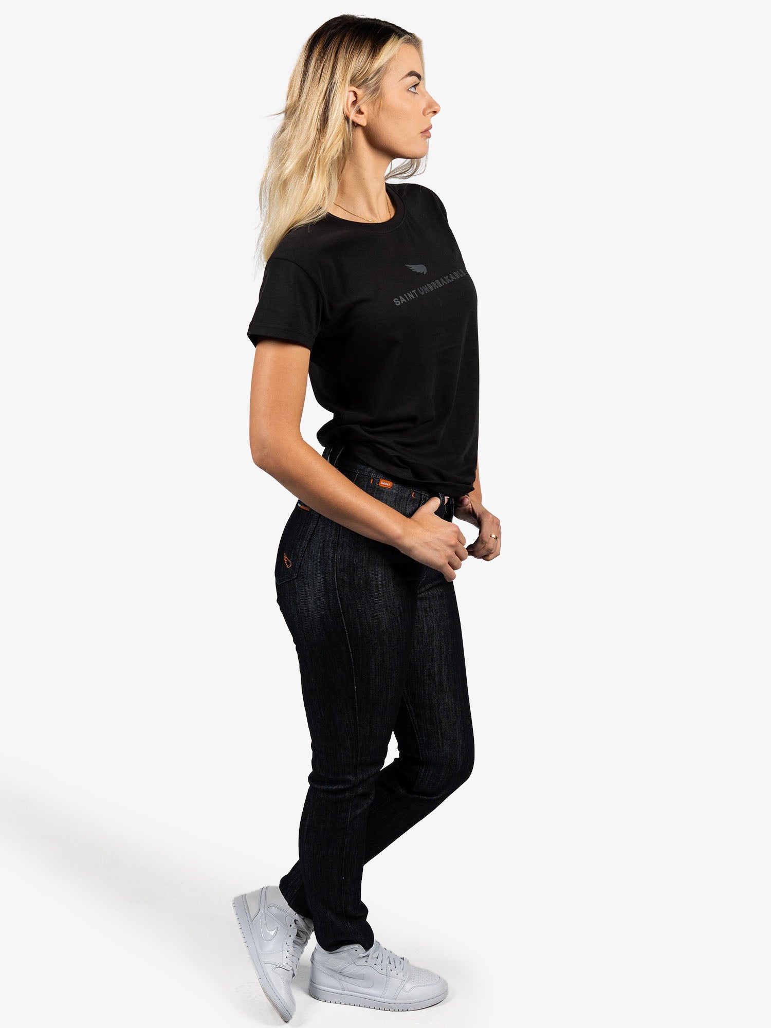 Womens SA1NT Wing Tee | Black