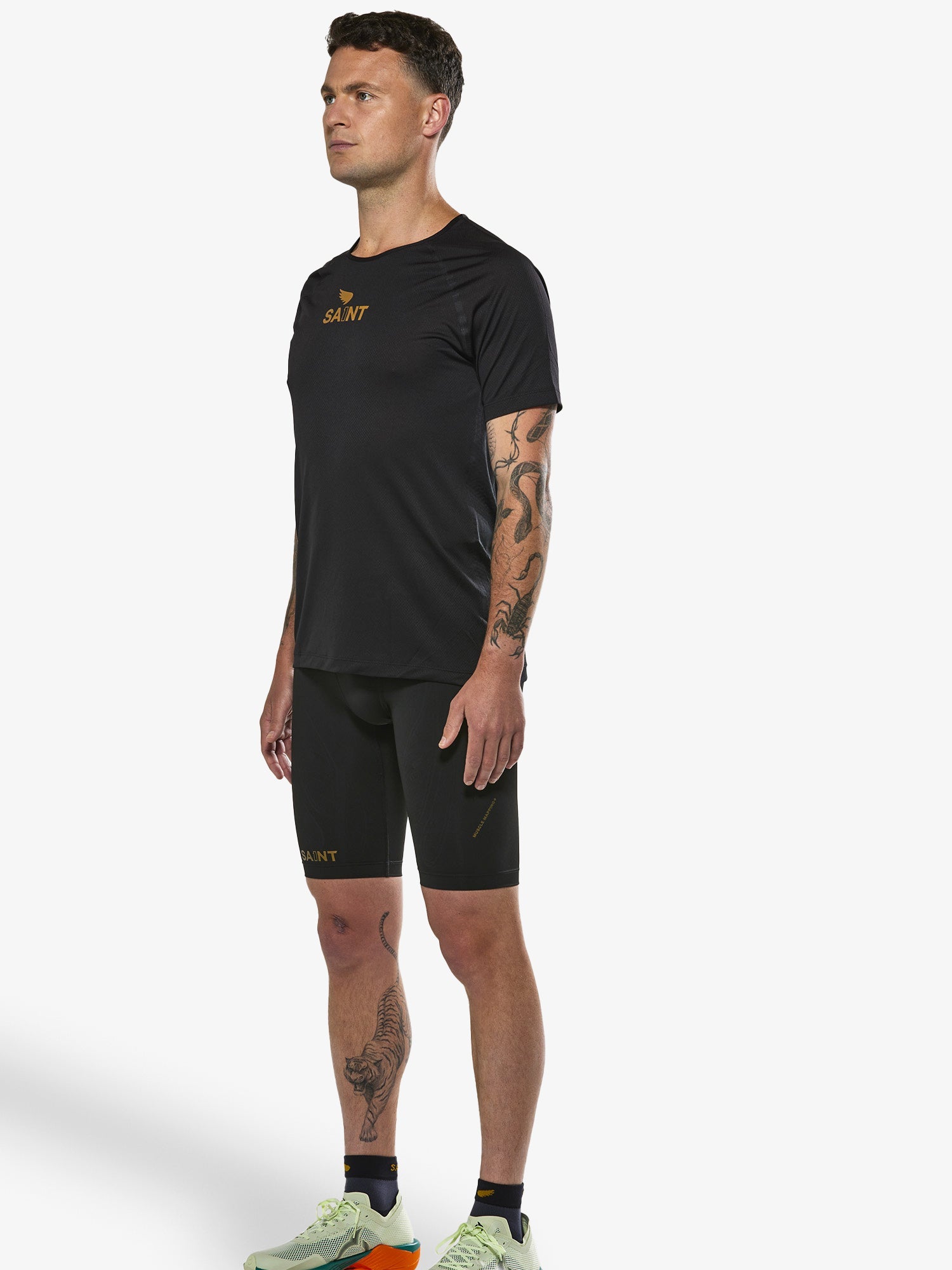Men's P1 Elite Run Top | Black
