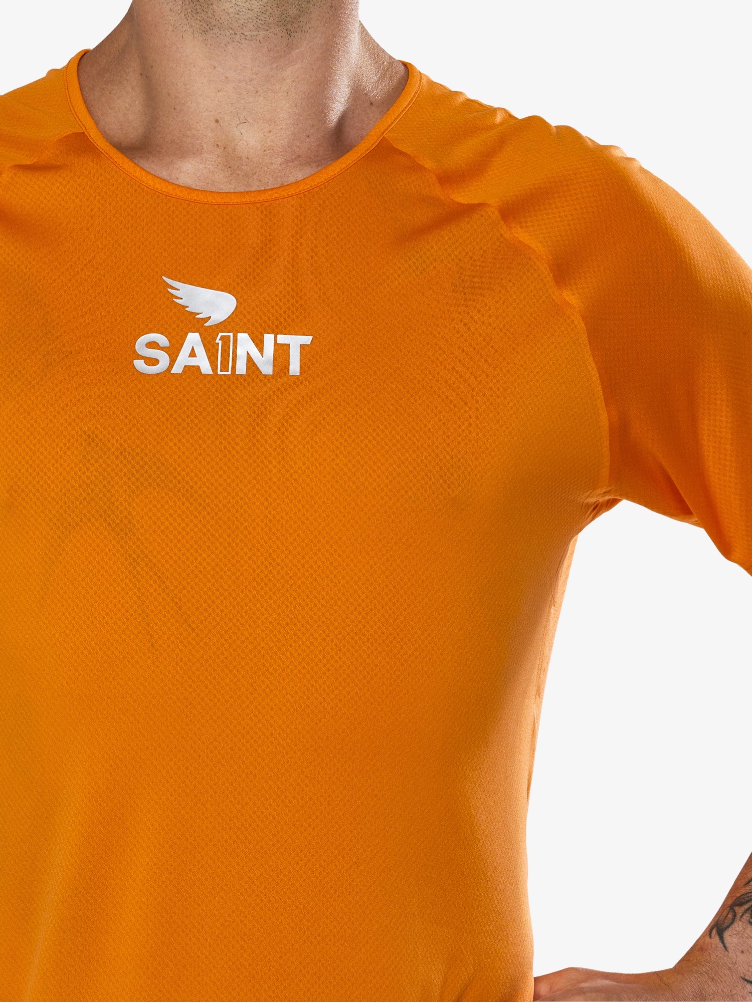Men's P1 Elite Run Top | Orange