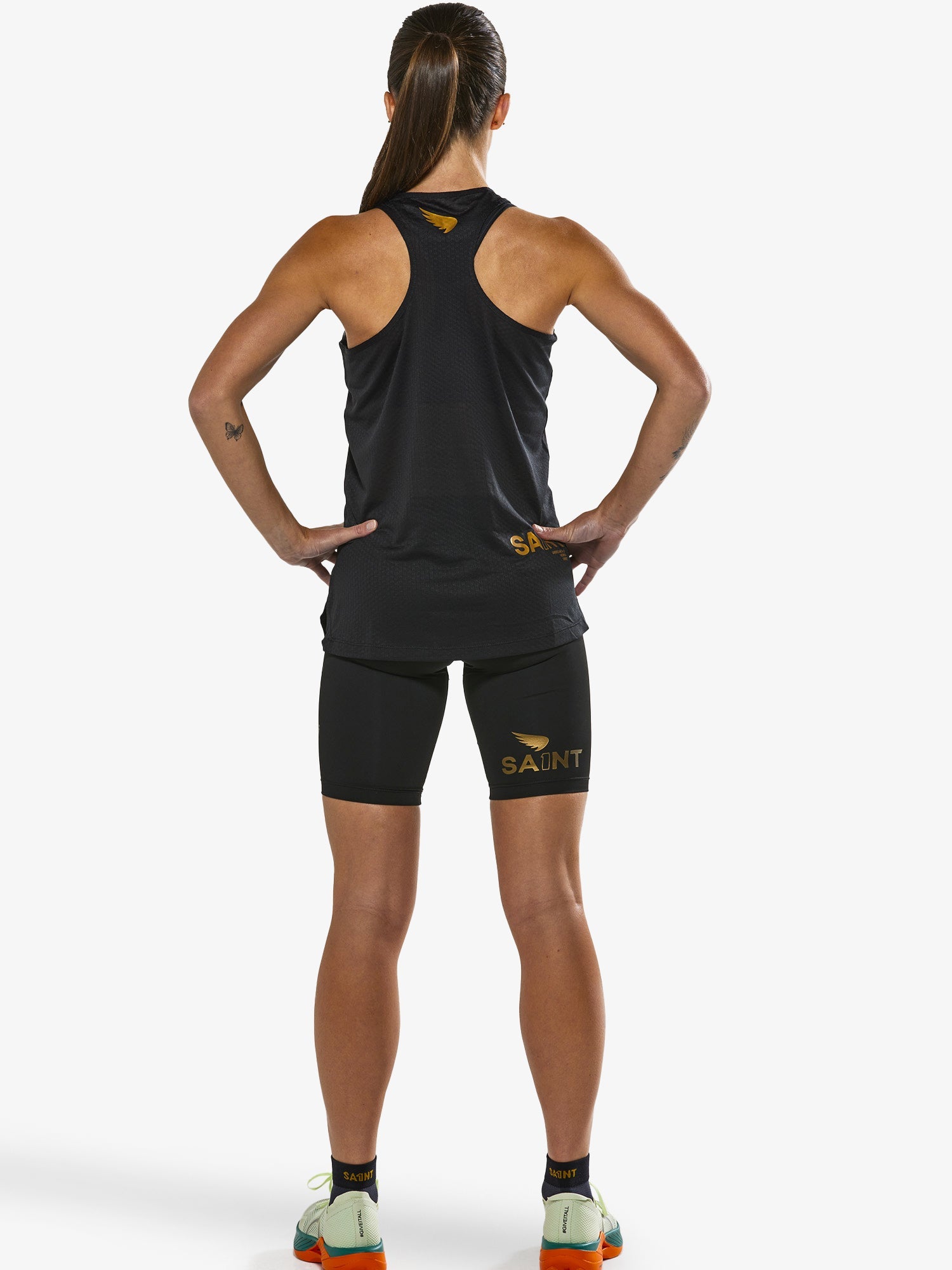 Women's P1 Elite Run Singlet | Black