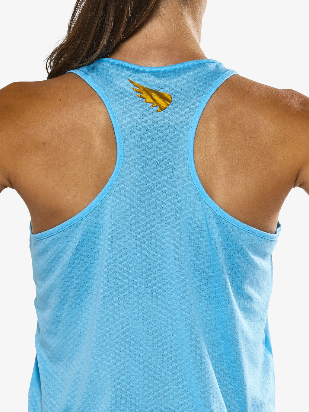 Women's P1 Elite Run Singlet | Light Blue