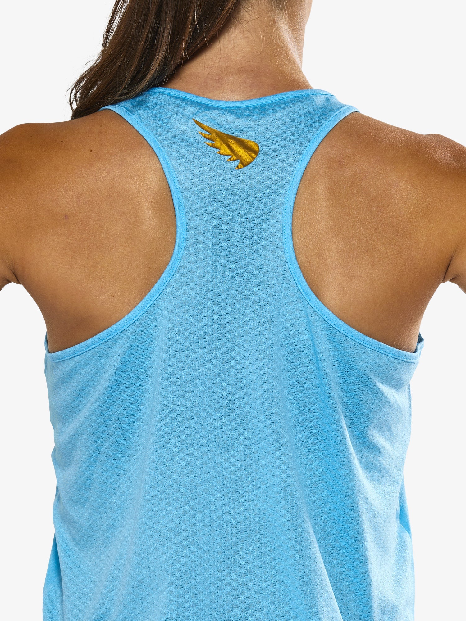 Women's P1 Elite Run Singlet | Light Blue