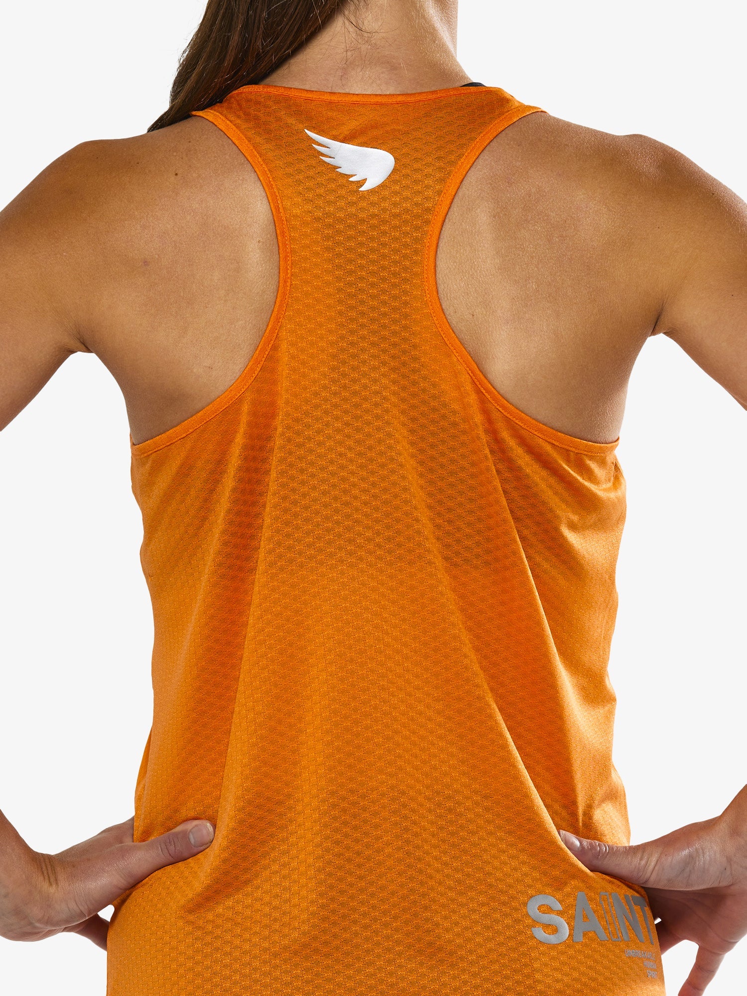 Women's P1 Elite Run Singlet | Orange