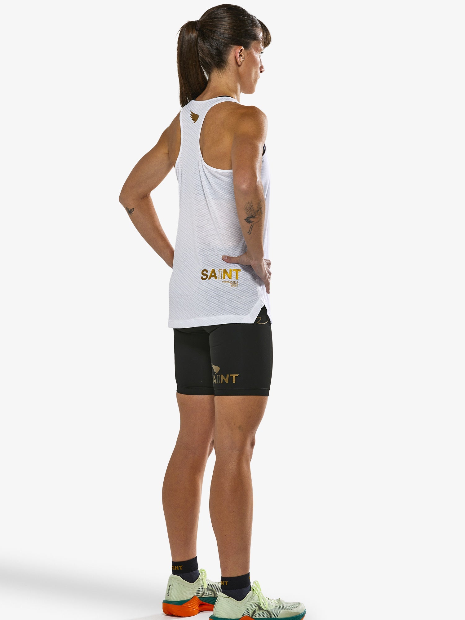 Women's P1 Elite Run Singlet | White