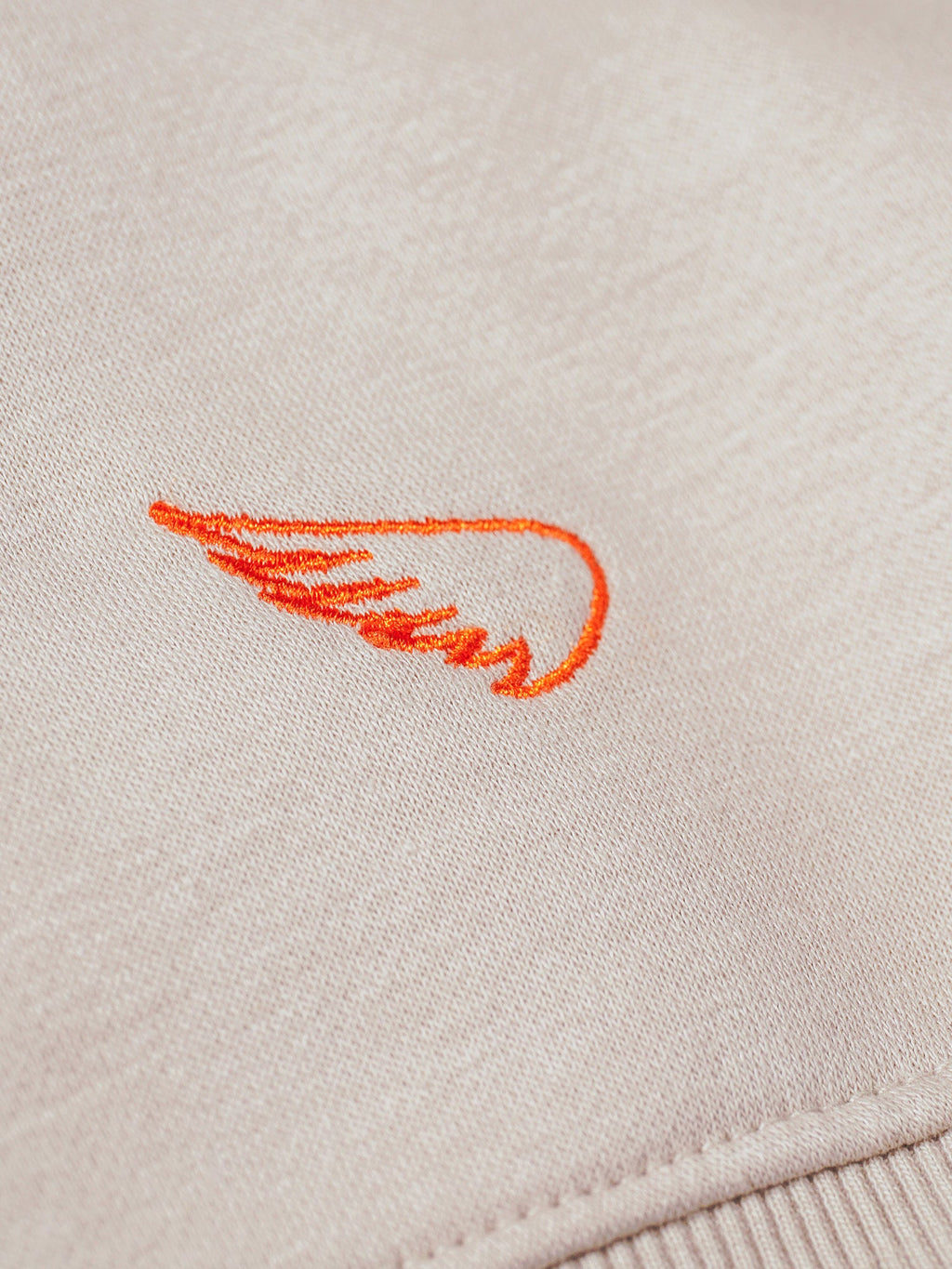 Embroidered Cotton/Tencel Hoodie | Stone