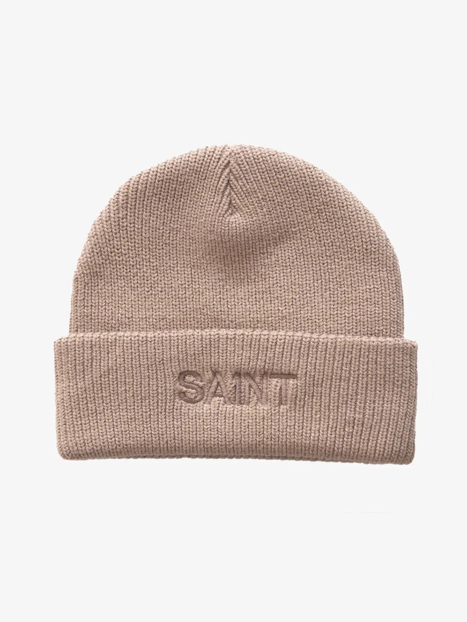 Unisex SA1NT Skull Beanie | Tan