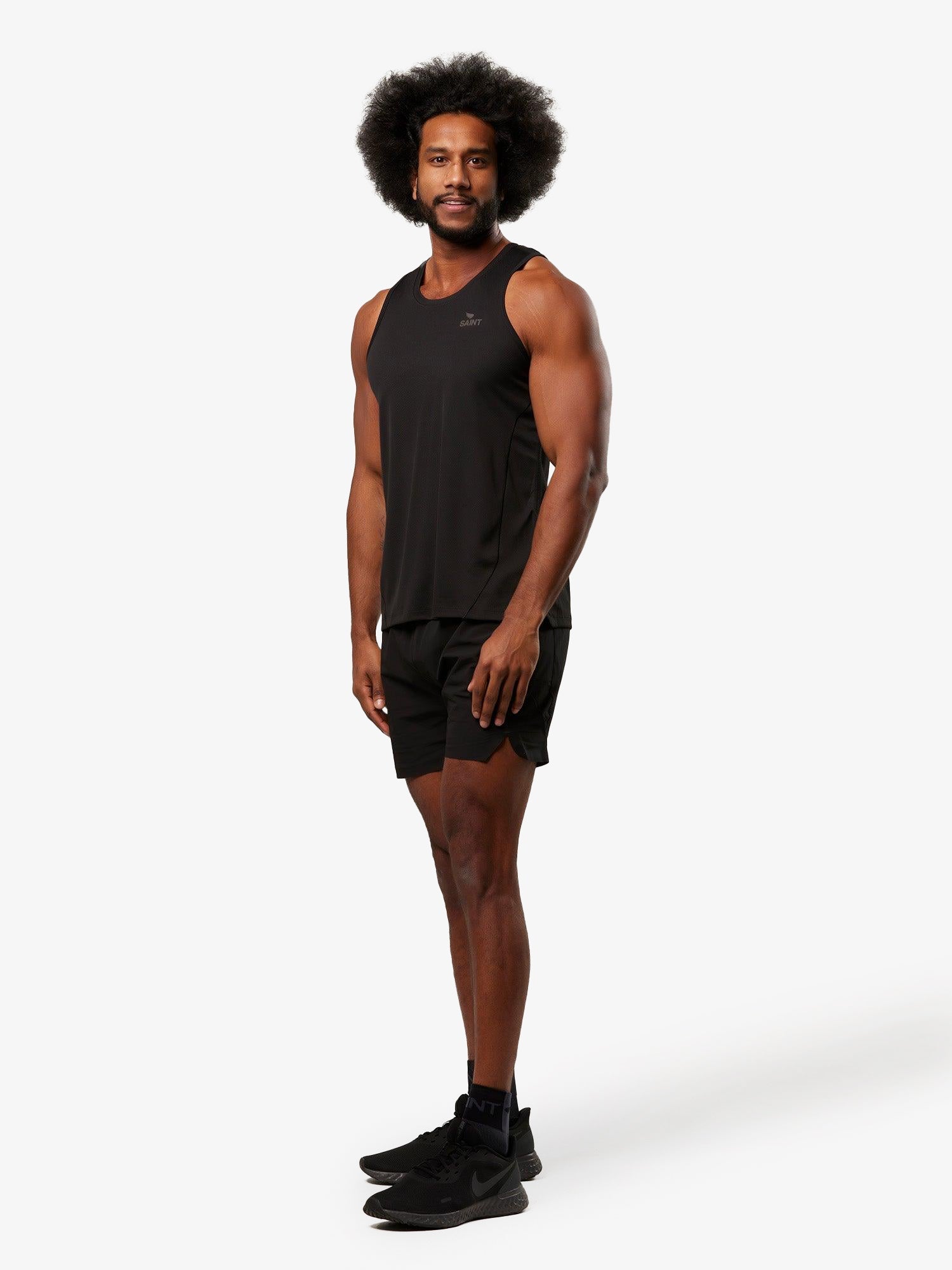 Men's Run Singlet | Black
