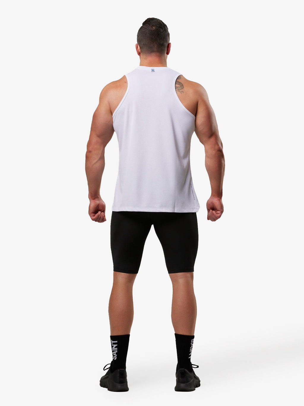 Men's Run Singlet | White