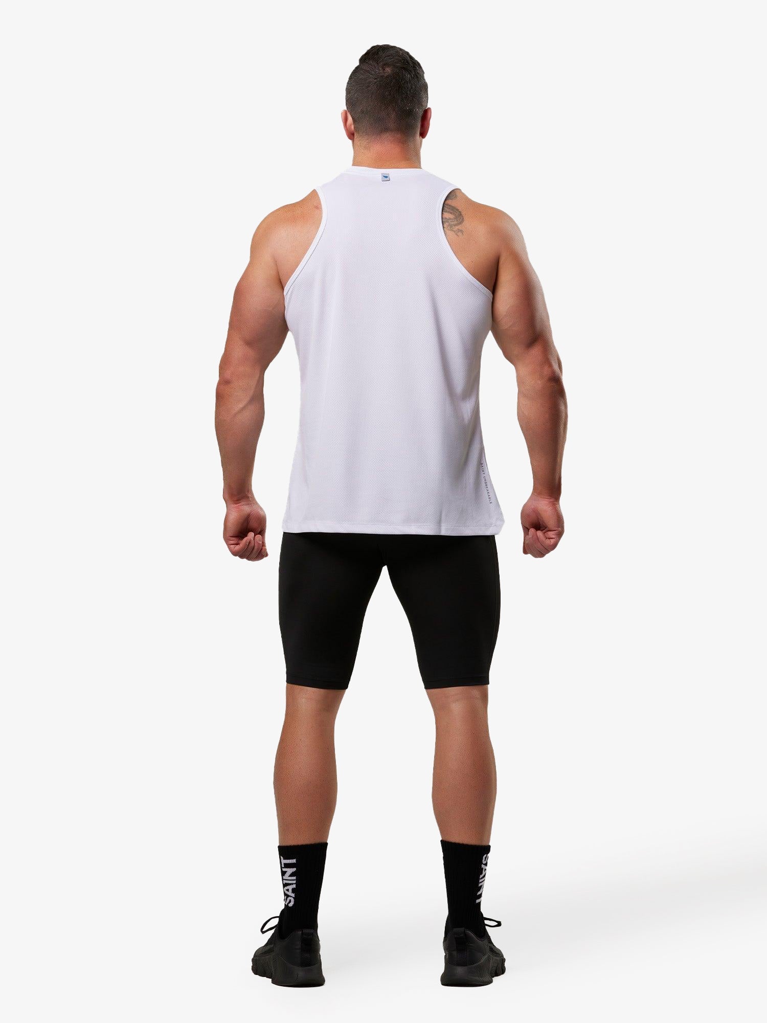 Men's Run Singlet | White