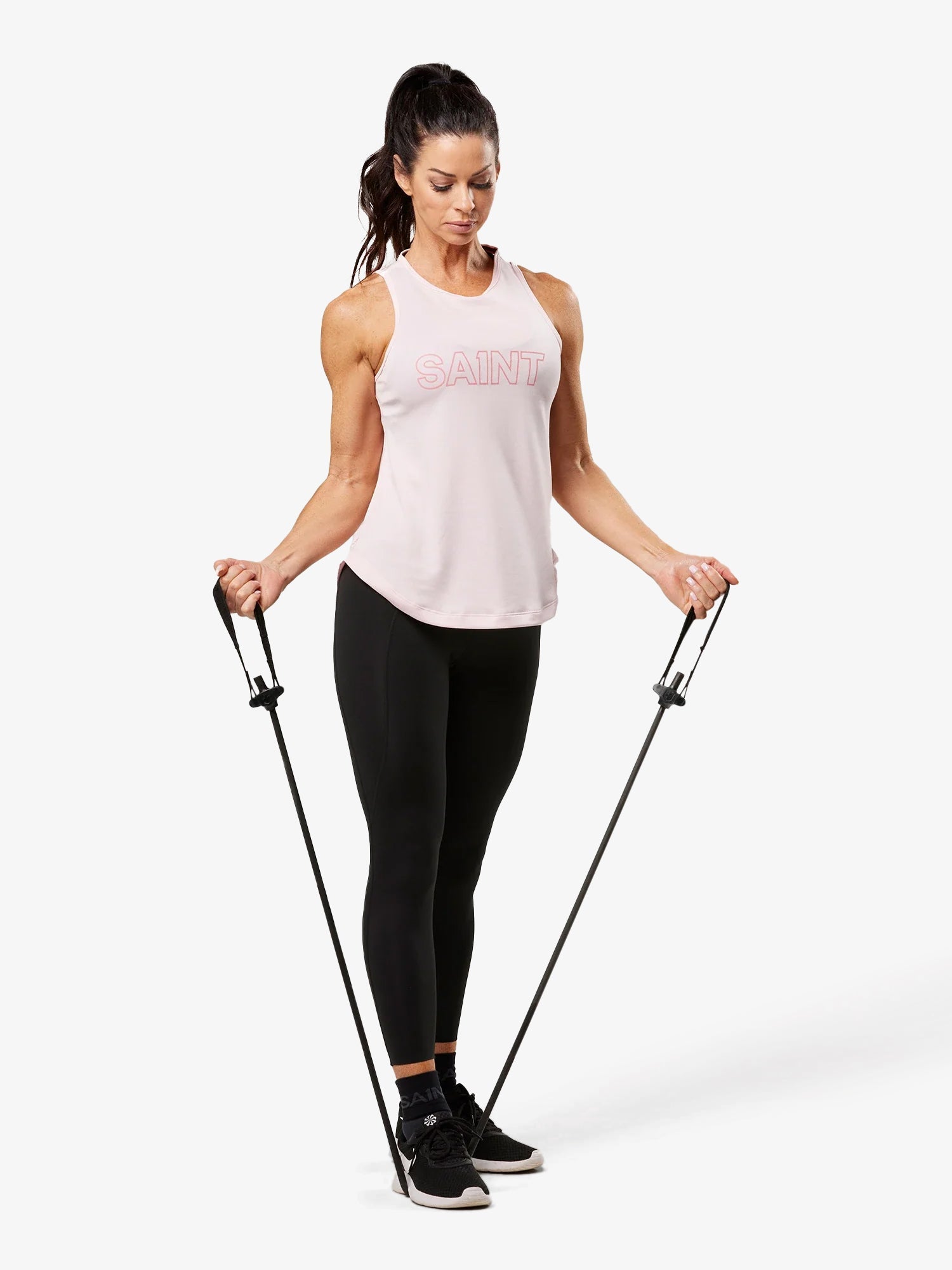 Women's Hi-Neck Training Tank | Pink